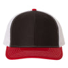 Snapback Trucker Cap - 112 - Black/White/Red