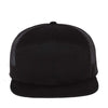 Seven-Panel Trucker Cap - 168 - Black